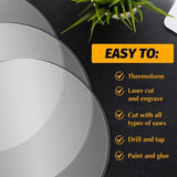 Thick Clear Panel Board Sheet for DIY Projects 8 Pieces