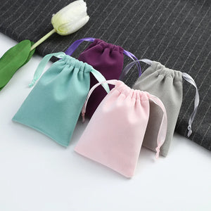Velvet Jewelry Bag for Wedding Party Earrings Bracelets