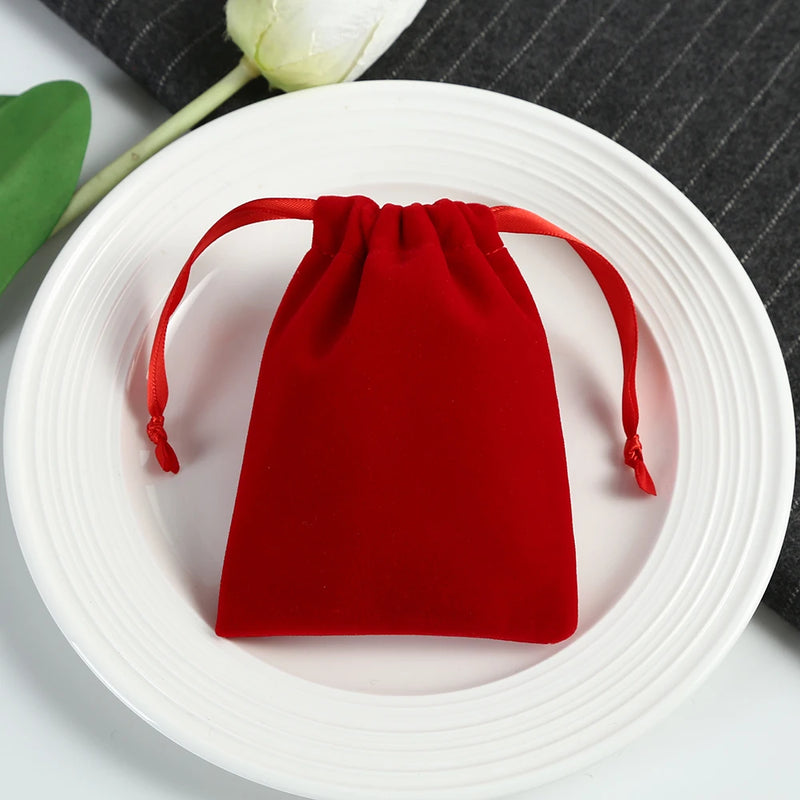 Velvet Jewelry Bag for Wedding Party Gift Pouch Earring Organizer