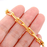 Chunky Horseshoe Bracelet 18K Vacuum Plated Stainless Steel Women Jewelry
