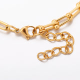 Chunky Horseshoe Bracelet 18K Vacuum Plated Stainless Steel Women Jewelry