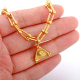 Chunky Horseshoe Bracelet 18K Vacuum Plated Stainless Steel Women Jewelry