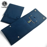 Velvet Double-row Snap Button Cloth Bag Necklace Pendant Storage