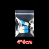 Small Plastic Bag Earrings Jewelry Sampler Self-Sealing Bag