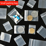 Small Plastic Bag Earrings Jewelry Sampler Self-Sealing Bag