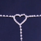 Rhinestone Heart Thigh Chain Leg Jewelry Crystal Waist Chain