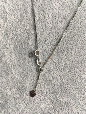 0.8mm 925 Sterling Silver Box Chain Adjustable Choker Necklace