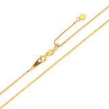 0.8mm 925 Sterling Silver Box Chain Adjustable Choker Necklace