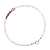 2mm Natural Strawberry Quartz Beads Strand Bracelet Women Girls