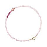 2mm Strawberry Quartz Beads Strand Bracelet Fine Jewelry