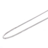 925 Sterling Silver Box Chain Adjustable Necklace Choker 18in