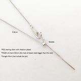 925 Sterling Silver Box Chain Adjustable Necklace Choker 18in