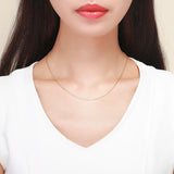 925 Silver Cross Chain Necklace Choker Women Jewelry 18in