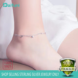 925 Silver Heart-shaped Anklet for Women Foot Jewelry
