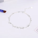 925 Silver Star Chains Anklet Foot Jewelry Leg Bracelet