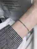 925 Silver Chain Bracelet TLS194 16cm+3cm