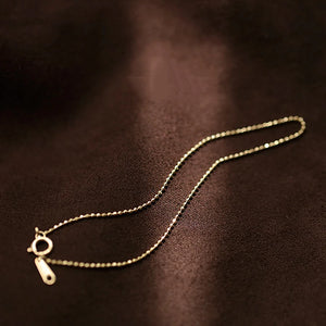 925 Silver Round Beads Chain Bracelet for Women Gift