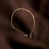 925 Silver Round Beads Chain Bracelet for Women Gift
