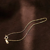 925 Silver Round Beads Chain Bracelet for Women Gift