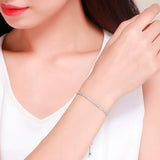Adjustable Charm Tennis Bracelet CZ Stone Jewelry
