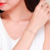 Adjustable Charm Tennis Bracelet CZ Stone Jewelry