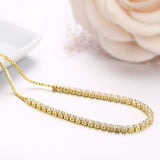 Adjustable Charm Tennis Bracelet CZ Stone Jewelry