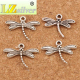 Dragonfly Charm Beads 17x14.5mm 50pcs Zinc Alloy Pendants