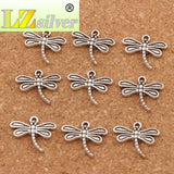 Dragonfly Charm Beads 17x14.5mm 50pcs Zinc Alloy Pendants