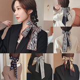 Thin Long Thousand Bird Silk Scarf Lady INS Style