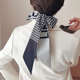 Thin Long Thousand Bird Silk Scarf Lady INS Style