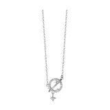 Star Diamond Clavicle Chain S925 Sterling Silver Necklace