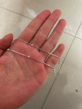 925 Sterling Silver Snake Bone Beaded Choker Necklace