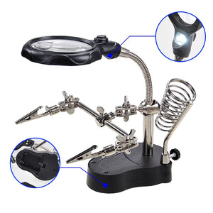 Welding Magnifier Soldering Stand Desktop Holder