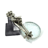 Third Hand Soldering Iron Stand with Magnifying Glass