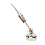 Soldering Fixating Tweezers 360 Rotation Bent/Straight Tip Cross Locking Jewelry