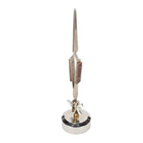 Soldering Fixating Tweezers 360 Rotation Bent/Straight Tip Cross Locking Jewelry