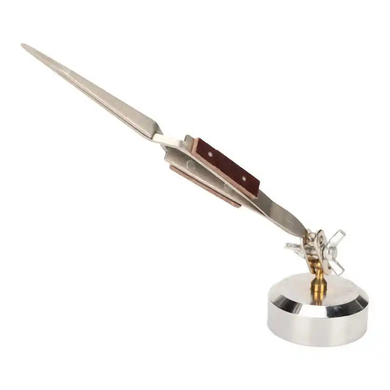 Third Hand Tweezers Stainless Steel Rotation Soldering for Jewelry