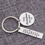 Personalized Keychain Set for Family Gift Names Keyring