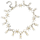 Thorns Teeth Ins Collarbone Chain Hipster Punk Hip-Hop Unisex Alloy Necklace