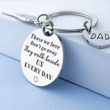 Memorial Necklace - Those We Love Don't Go Away, They Walk Beside Us Everyday