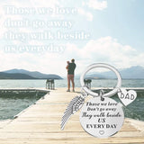 Memorial Necklace - Those We Love Don't Go Away, They Walk Beside Us Everyday