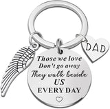 Memorial Necklace - Those We Love Don't Go Away, They Walk Beside Us Everyday