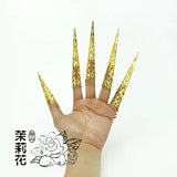 Guanyin Nail Set Peacock Dance Bracelet Armor Ornament