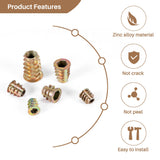 Threaded Inserts Nuts Assortment Kit, 165 PCS