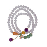 Three Circles Lychee Frozen Agate Bracelet for Women Girls