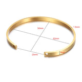 Personalized 6MM Johnny Hallyday Memorial Bangle