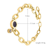 Crystal Silver Bangles Roman Style 3 Colors Female Bracelets