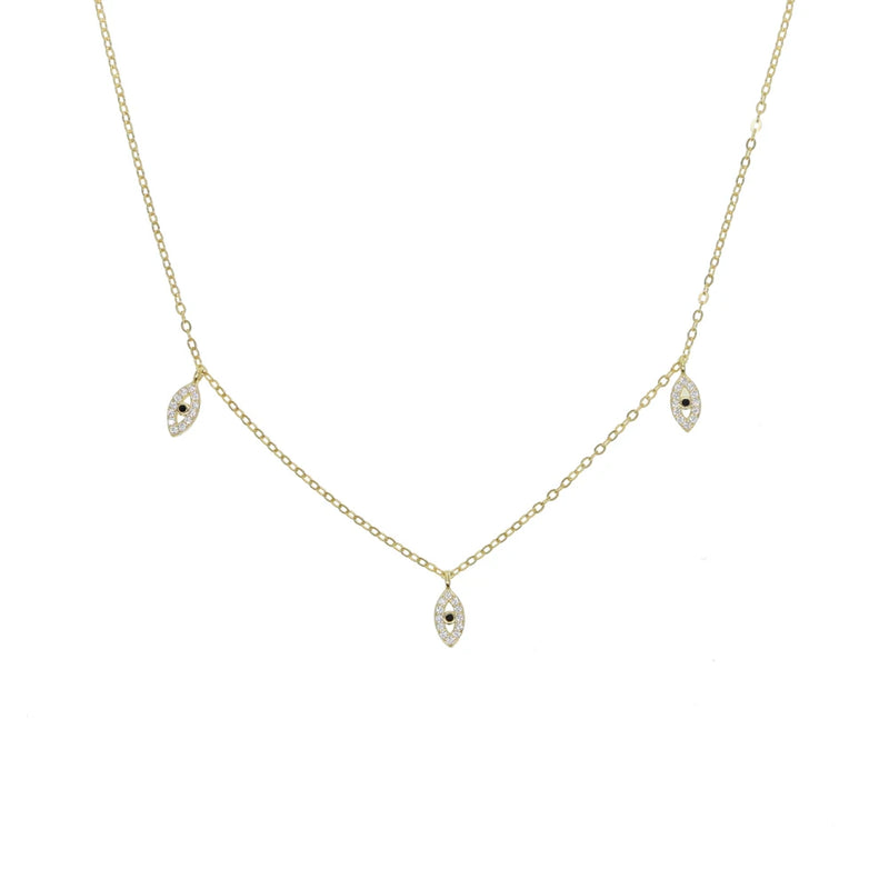 925 Silver Teardrop Necklace Charm Choker Women Gift Jewelry
