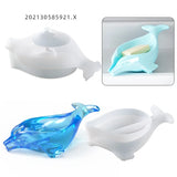3D Dolphin Soap Box Silicone Mold DIY Epoxy Resin Mold