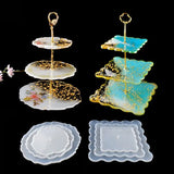 Three-Layer Cake Tray Fruit Table DIY Silicone Mold Resin Epoxy Coaster Mold